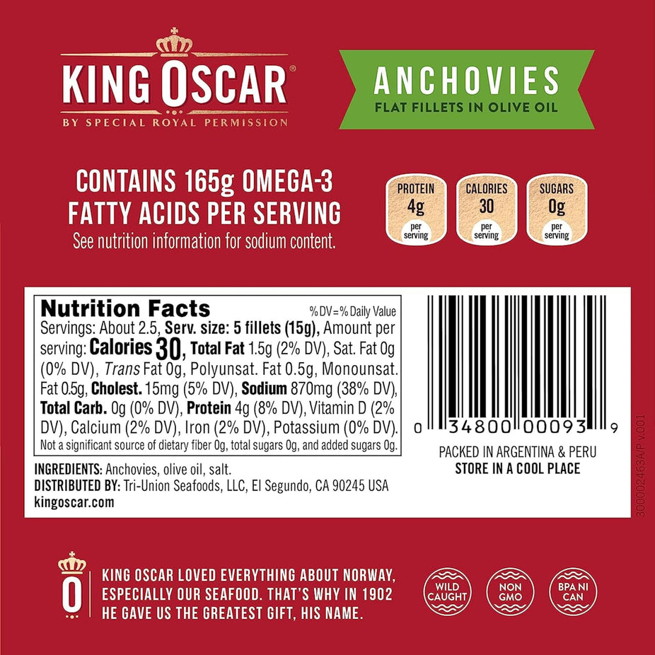 Anchovies in Olive Oil (2 Pack)