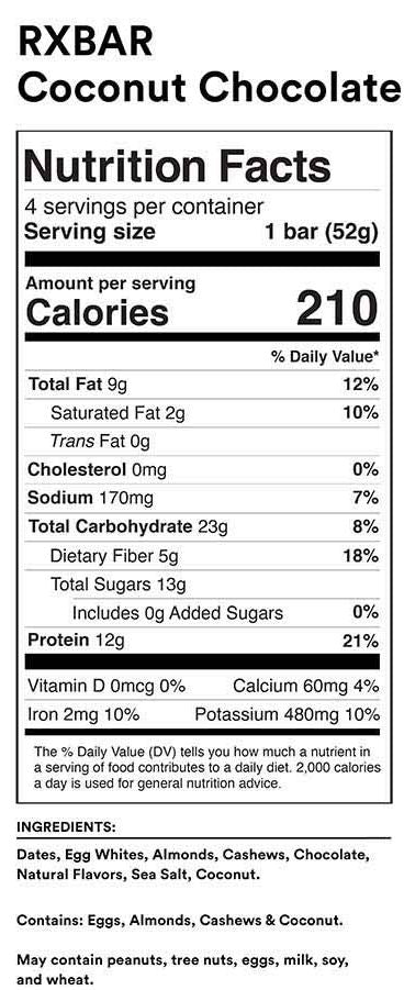 Coconut Chocolate Protein Bar (12 CT)