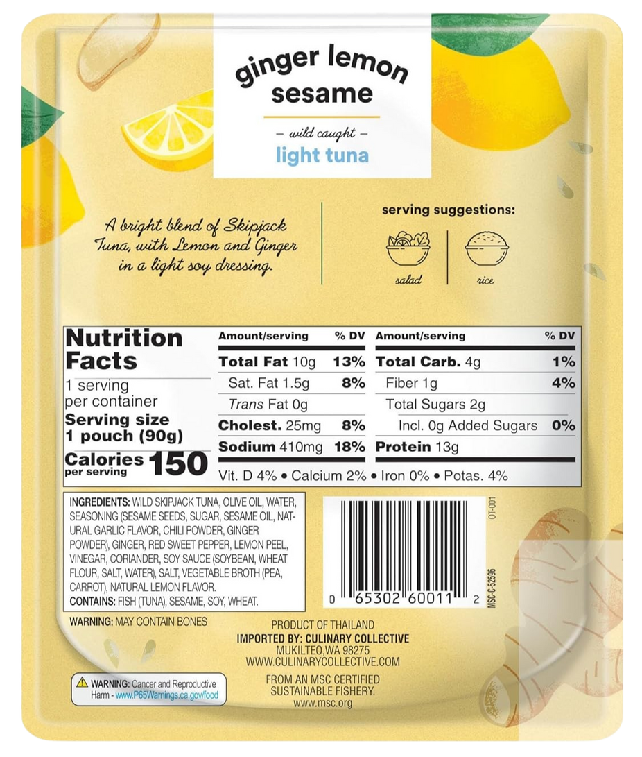 Tuna with Ginger Lemon Sesame (24 Pack)