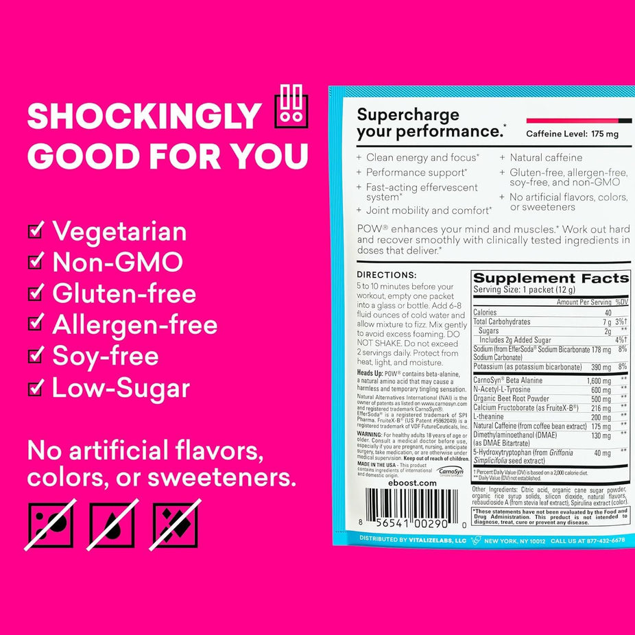 Blue Raspberry Workout Powder (15 Packets)