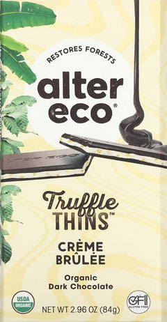 Creme Brulee Truffle Thins Dark Chocolate Bar