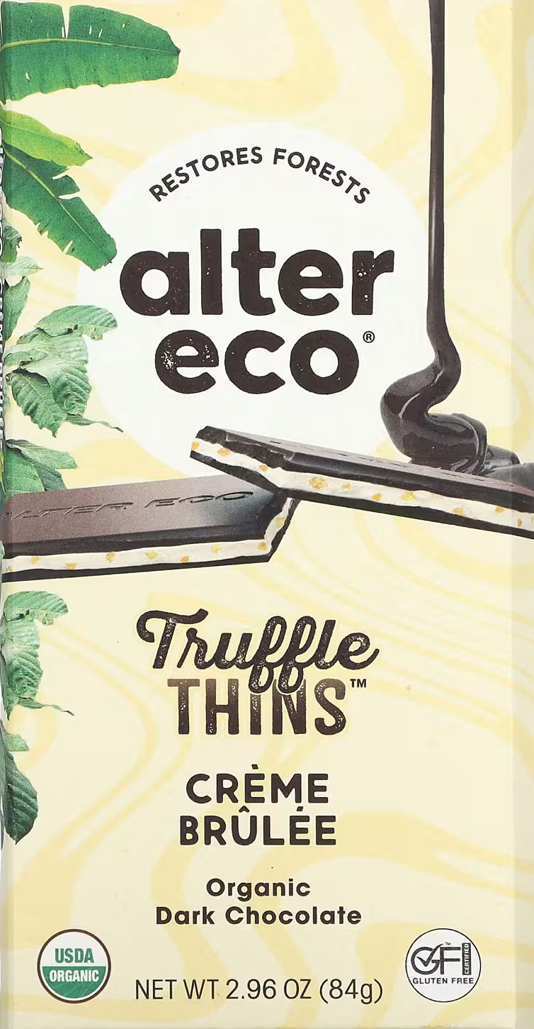 Creme Brulee Truffle Thins Dark Chocolate Bar