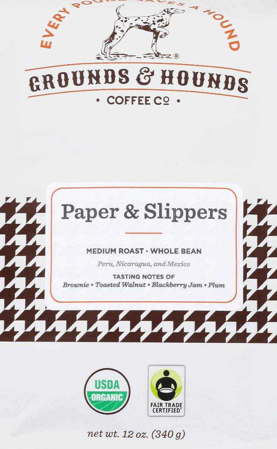 Paper & Slippers Whole Bean Medium Roast Coffee