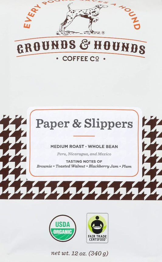 Paper & Slippers Whole Bean Medium Roast Coffee