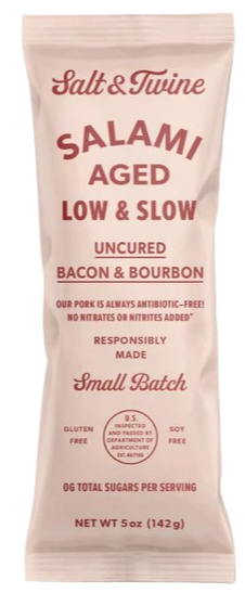 Uncured Bacon & Bourbon Salami