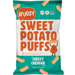 Cheezy Cheddar Sweet Potato Puffs