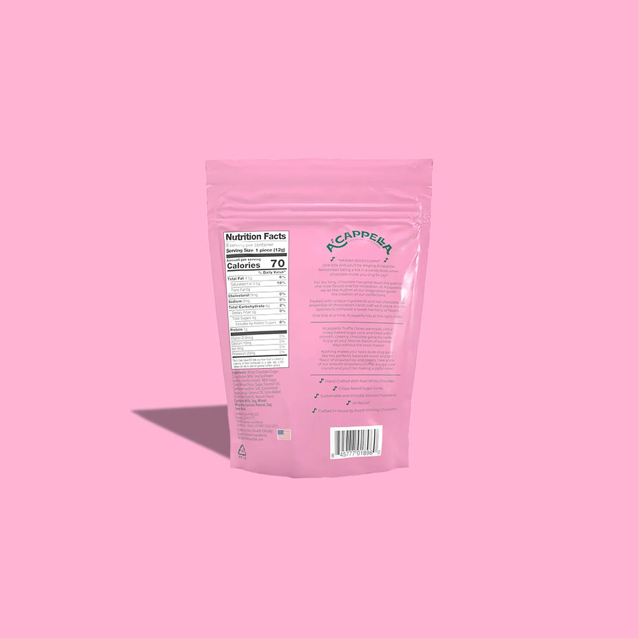 Strawberry Truffle Cones