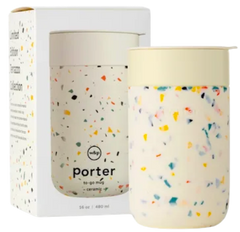 Ceramic Travel Mug - 16oz - Terrazzo Cream