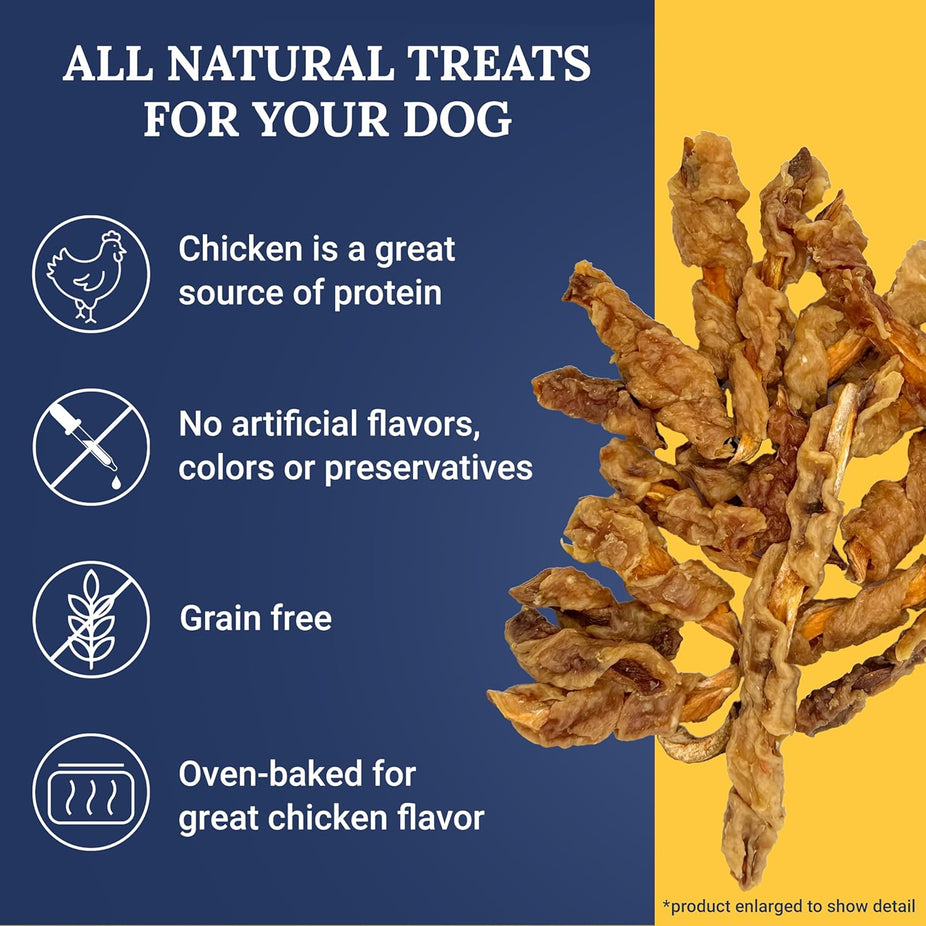 Chicken Wrapped Sweet Potato Dog Treats