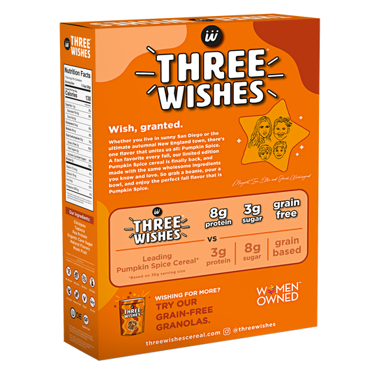 Three Wishes Grain Free Cereal - Pumpkin Spice