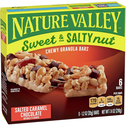 Sweet & Salty Nut Granola Bars - Salted Caramel Chocolate (6 CT)