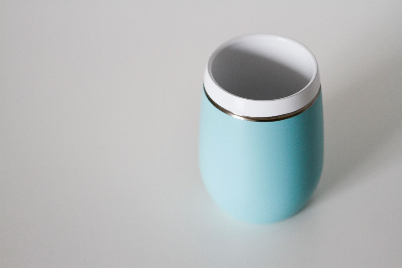 9oz CeramiSteel Ceramic Wine Tumbler - Turquoise