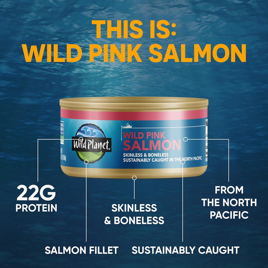 Skinless and Boneless Wild Pink Salmon (3 CT)