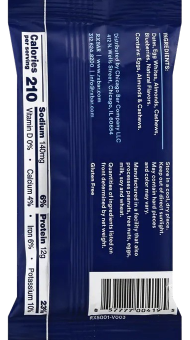 Blueberry Protein Bar (12 CT)