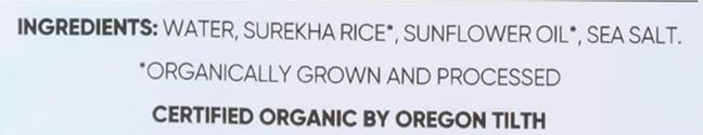 Organic Perfectly Plain Surekha Rice