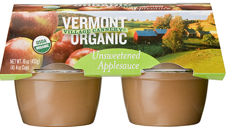 Organic Unsweetened Applesauce with Mixed Berries Cups