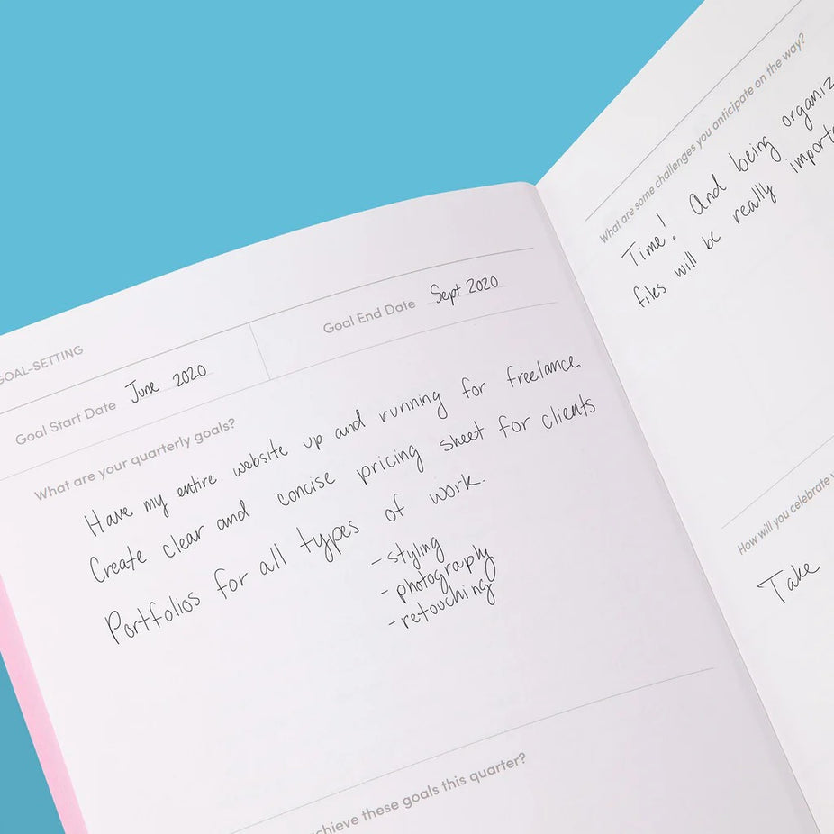 Quarterly Goal Planner - Green