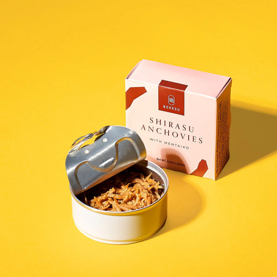 Tinned Shirasu Anchovies with Cod Roe