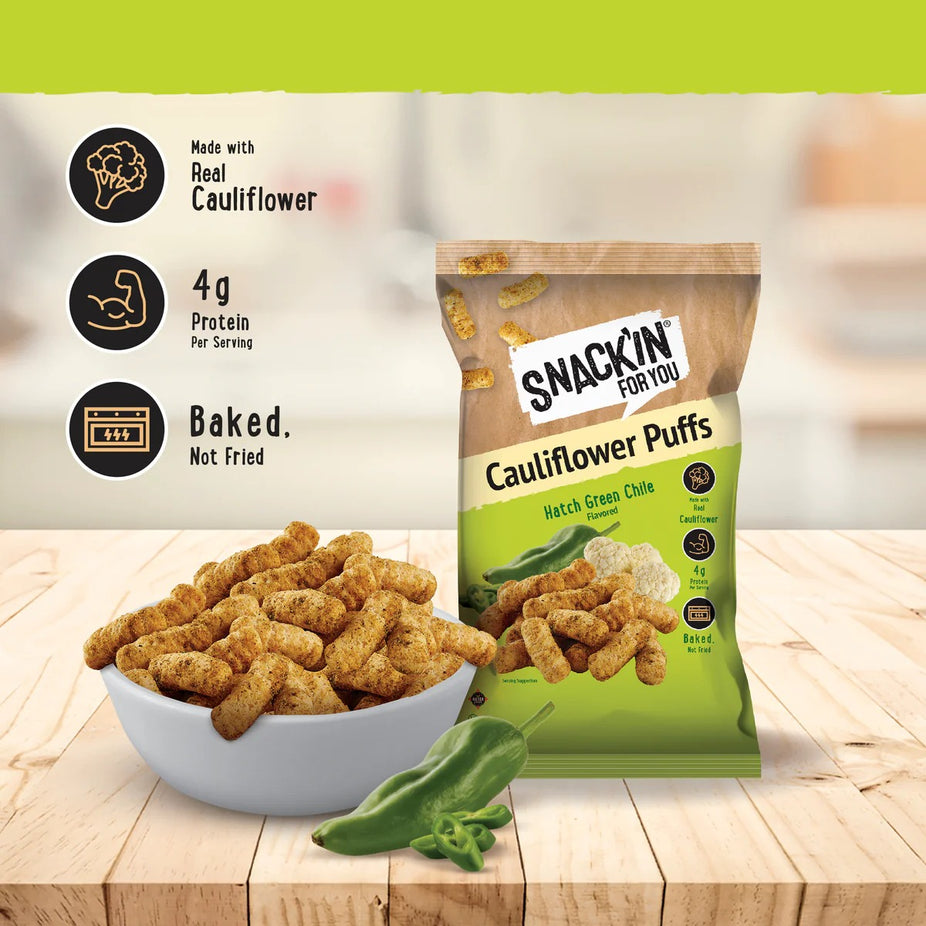 Hatch Green Chile Cauliflower Puffs