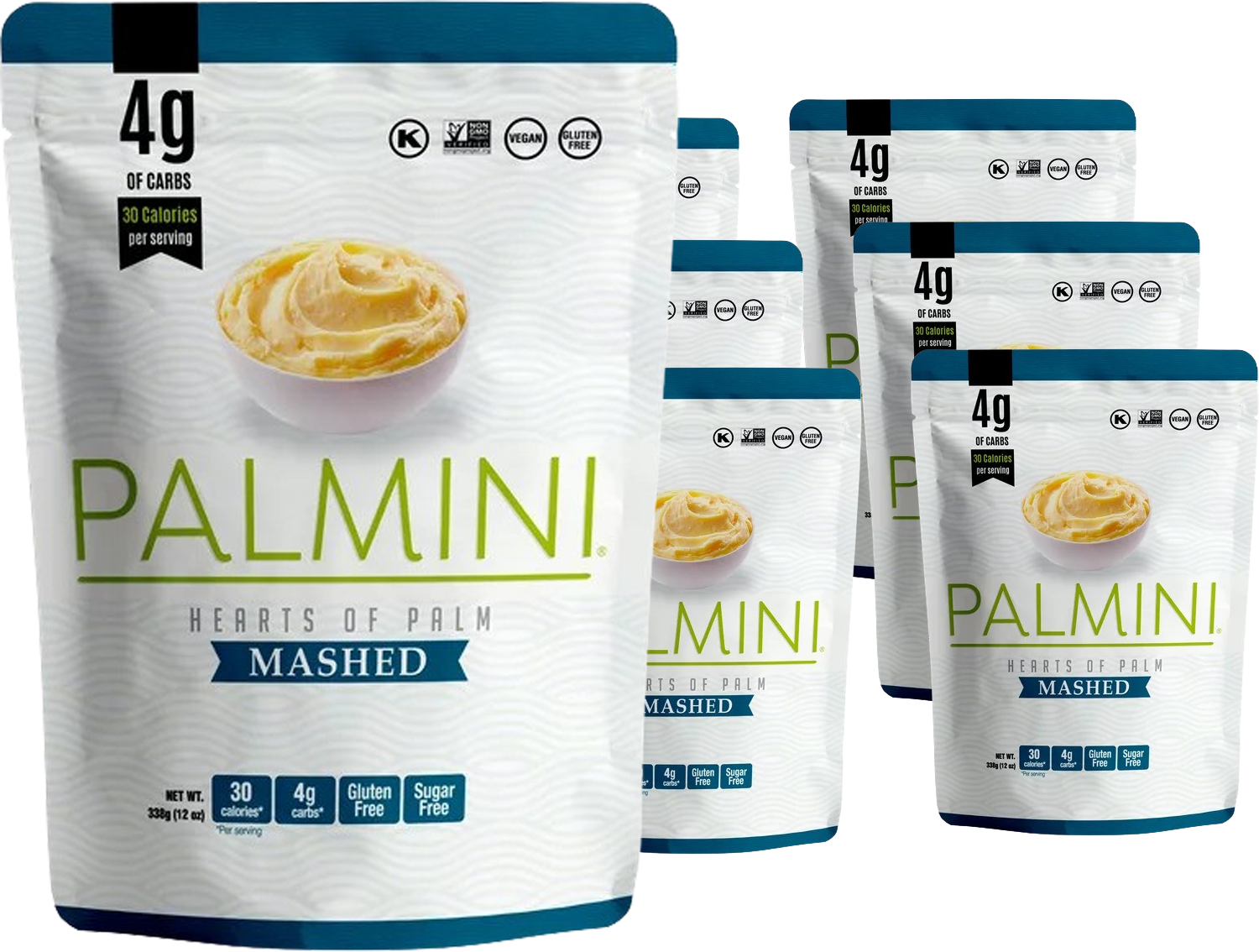 Palmini Mashed Hearts of Palm Mashed Potato Alternative (6 Pack) Martie