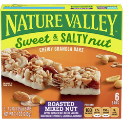 Sweet & Salty Chewy Nut Granola Bars - Roasted Mixed Nut (6 CT)