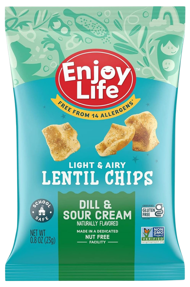 Lentil Chips - Dill and Sour Cream (12 Pack)