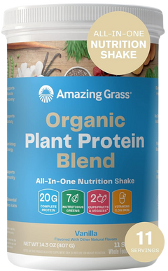 Organic Plant Protein Blend: Vanilla Vegan Protein Powder