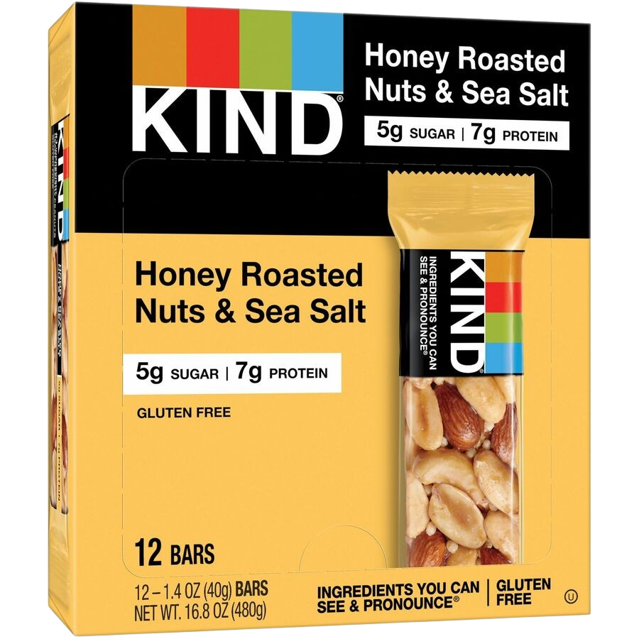 Honey Roasted Nuts & Sea Salt Bar (12 CT)