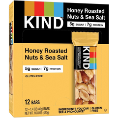 Honey Roasted Nuts & Sea Salt Bar (12 CT)