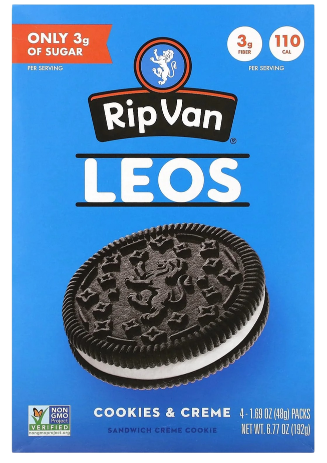 Leos Keto Cookies & Creme Sandwich Creme Cookies