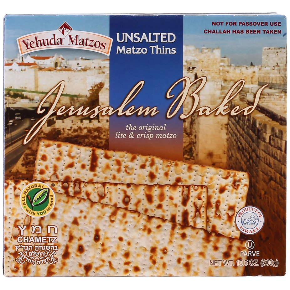Jerusalem Baked Unsalted Daily Matzo Thins