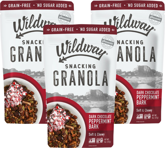 Soft & Chewy Snacking Granola Dark Chocolate Peppermint Bark (3 Pack)