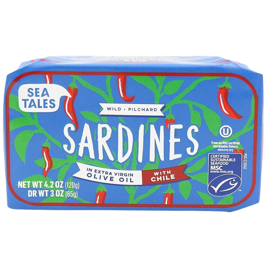 Sardines in Olive Oil With Chili (12 Pack)