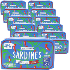 Sardines in Olive Oil With Chili (12 Pack)