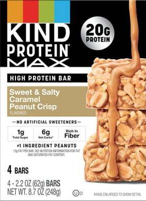 Sweet & Salty Caramel Peanut Crisp Protein Max Bar (12 CT)