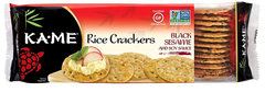 Gluten Free Black Sesame & Soy Sauce Rice Crackers