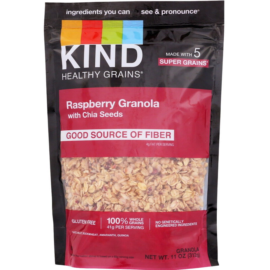 Raspberry With Chia Seeds Granola