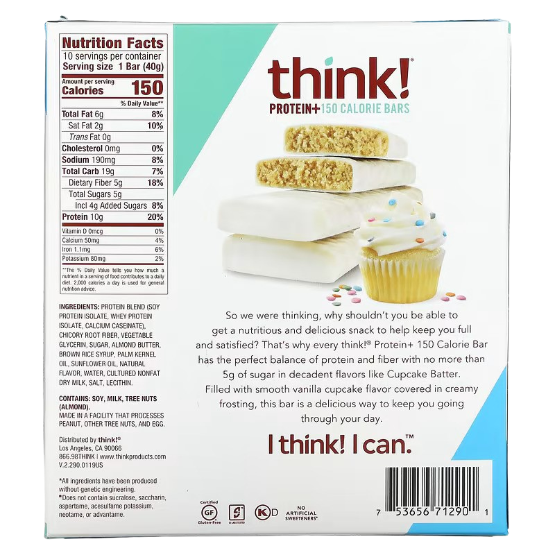 Cupcake Batter Protein Bar (10 CT)