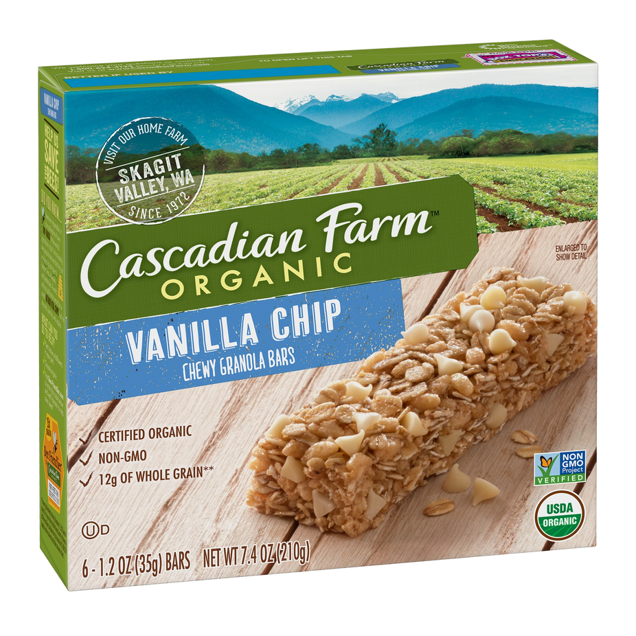 Organic Chewy Vanilla Chip Granola Bars (6 CT)