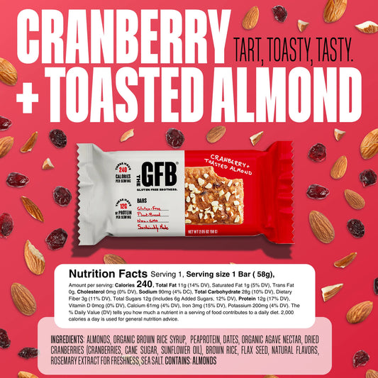 Cranberry Toasted Almond Bars (4 CT)