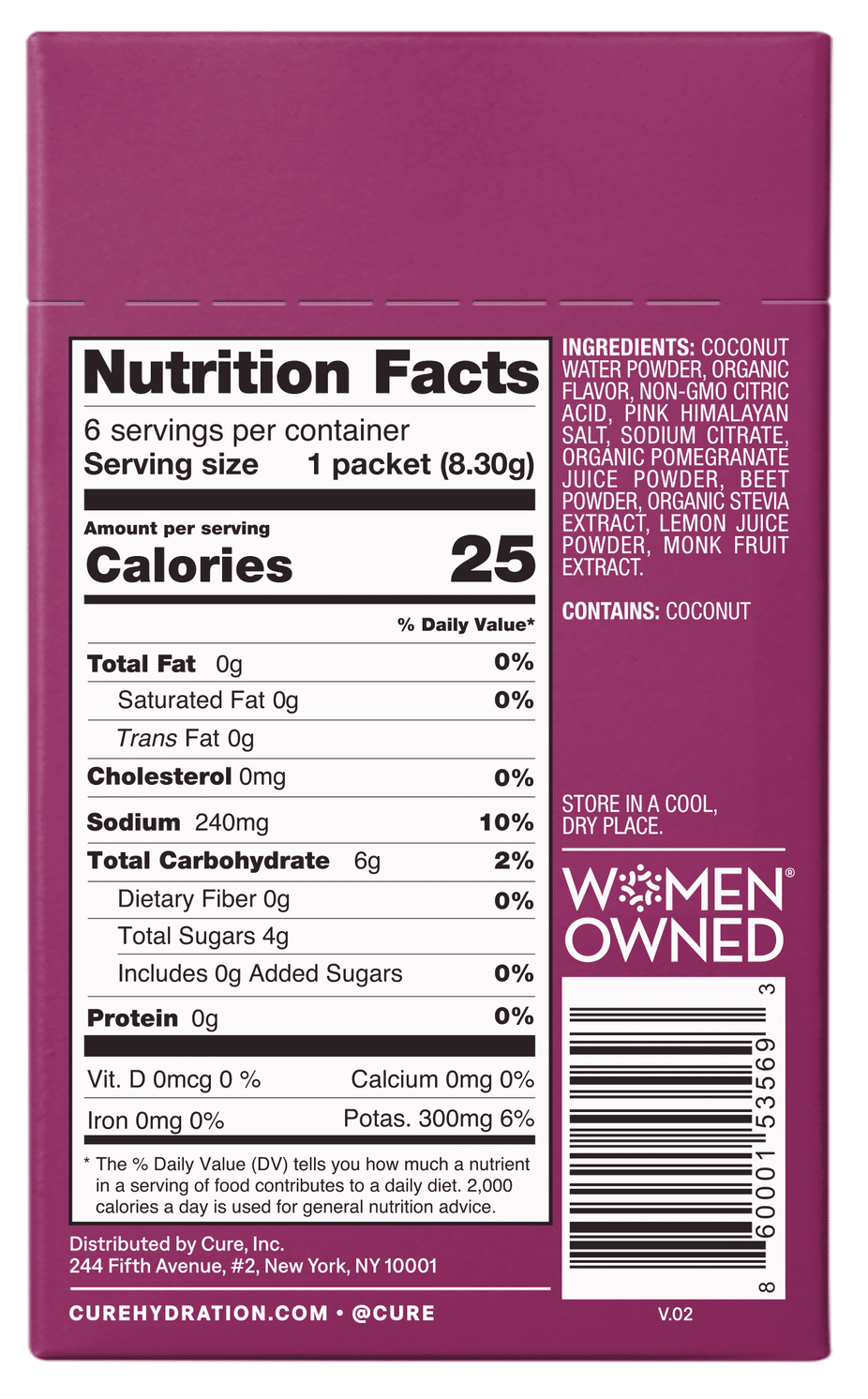 Electrolyte Powder Mix - Berry Pomegranate (6 CT)