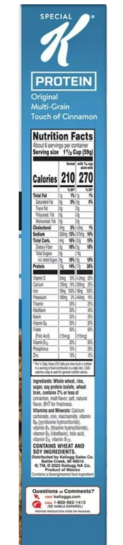 Special K Protein Plus Cereal