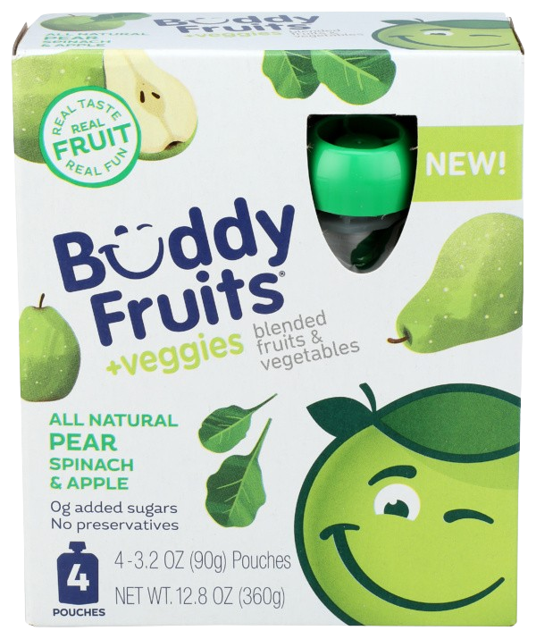 Fruit Pouch- Spinach & Pear (4 CT)
