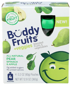 Fruit Pouch- Spinach & Pear (4 CT)