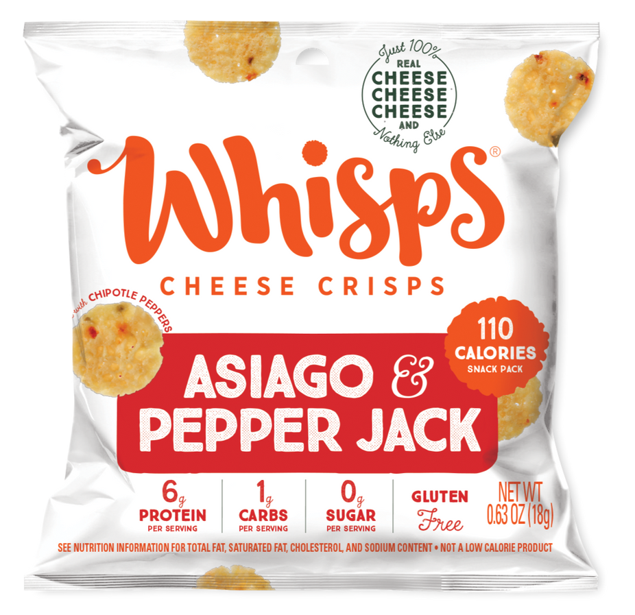 Asiago & Pepper Jack Cheese Crisps (12 CT)