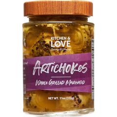 Whole Grilled and Marinated Artichoke Hearts