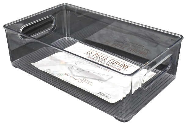 Rectangular Clear Plastic Pantry Organizer - 10x6x3