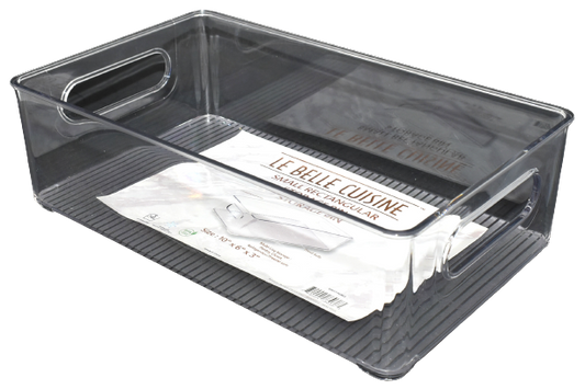 Le Belle Cuisine Rectangular Clear Plastic Pantry Organizer - 10x6x3 ...