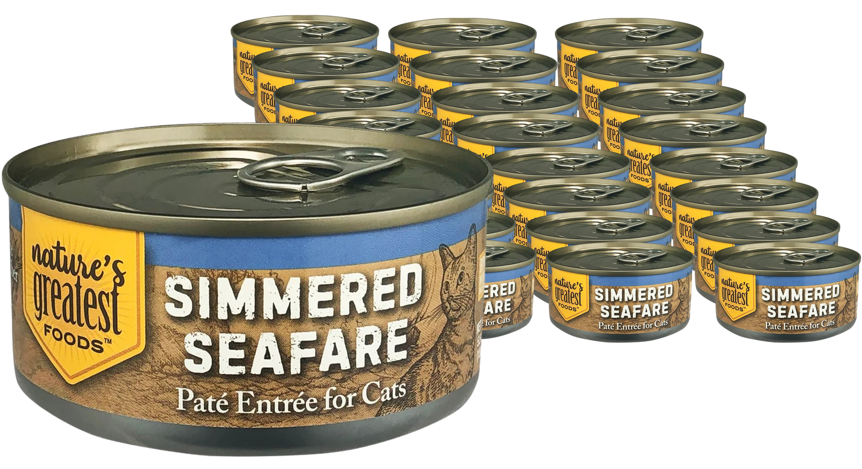 Cat Food Simmered Seafare (24 Pack)