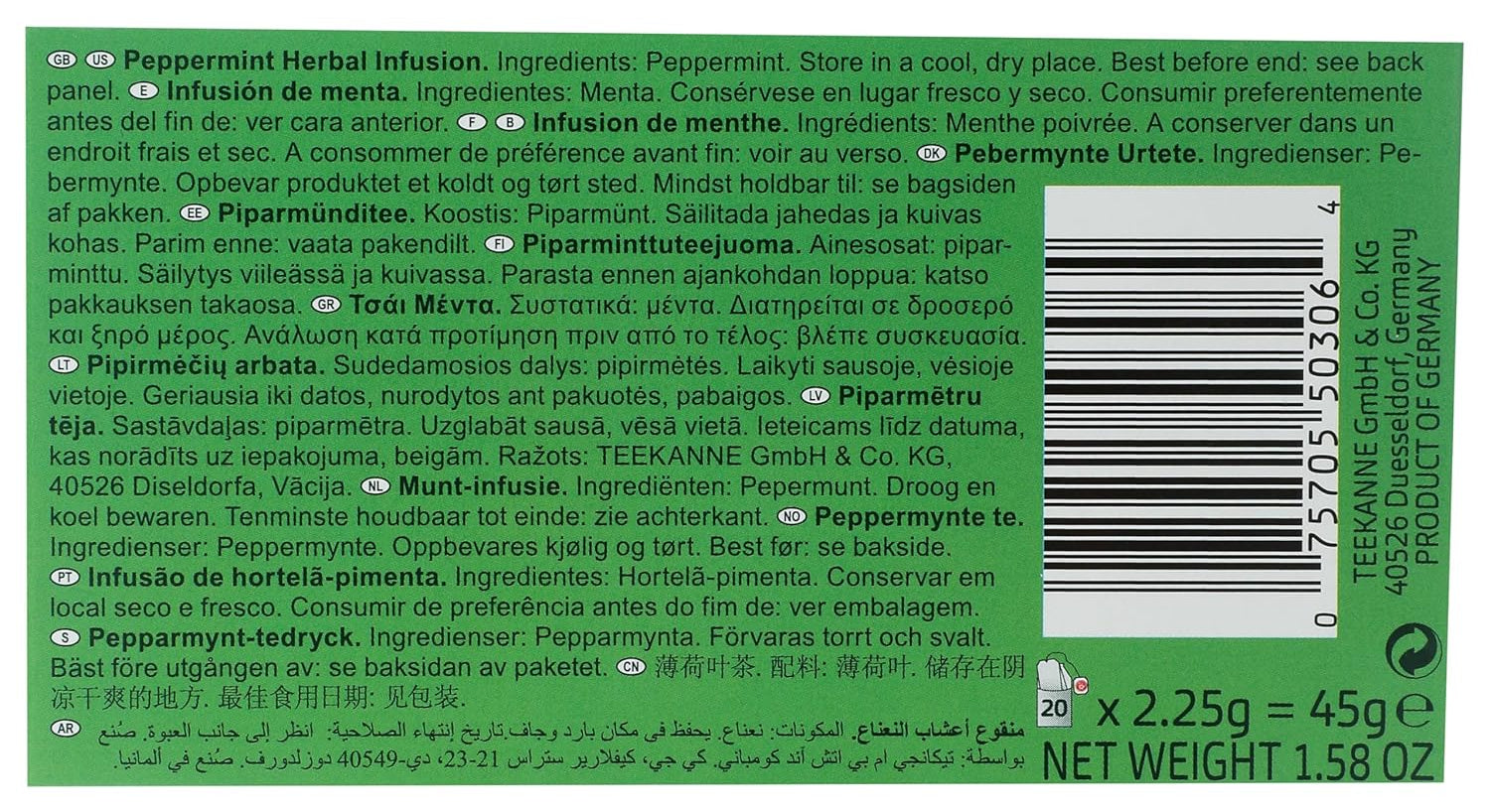 Peppermint Herbal Tea